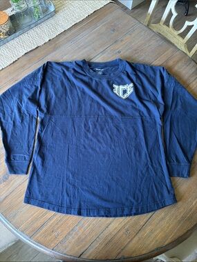 Ice Velocity All Star Cheer size L long sleeve navy blue top